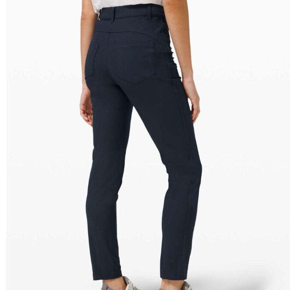 Lululemon City Sleek 5 Pocket Pant 30" High Rise True Navy Size 4 Casual Neutral